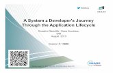 A System z Developer's Journey Through the …...IBM August 2013 Session #: 13686 Monday, August 12, 2013: 03:00 PM - 04:00 PM, Hynes, Room 204 Scenario Mobile front end Collaborative