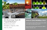 IEA Bioenergy Task 39 'Liquid Biofuels'...–In conjunction w/ ExCo78 meeting and NZ’s ARN Science Symposium • Gothenburg, Sweden, May 2017 –In conjunction with ExCo79 meeting