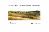 Midscale Composting Manual · microbial populations convert organic material into a biologically stable product. Composting can be used to produce compost, or composting can be implemented