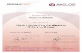 ITIL® Intermediate Certificate in IT Service Designmagicomp.de/Zertifikate/ITIL Service Design Zertifikat.pdf · ITIL® Intermediate Certificate in IT Service Design 12 Oct 2017
