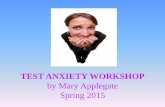 Test Anxiety Workshop - D'Youville CollegeCONTROL YOUR ANXIETY BY WRITING ABOUT HOW YOU FEEL Take 10 minutes before the exam and write down how you feel. WHAT DO I DO IF I GET NERVOUS