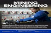 MINING ENGINEERING - University of Kentucky€¦ · The mining engineering program at the University of Kentucky is one of only 12 accredited programs in the United States. Faculty