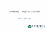 Antibody Targeted Vaccines · Venky Ramakrishna Russ Hammond Larry Thomas Clinical Investigator (CDX‐1307 program) Michael Morse ‐Duke University Medical Center Robert Chapman‐Henry