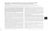 Structure and function of the C-terminal PABC domain of ... · PABP include PABP-interacting proteins Paip1 and Paip2, and eukaryotic release factor eRF3 (3–5). In plants and yeast,