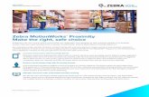 Zebra MotionWorks Proximity Fact Sheet€¦ · Adopting your safety solution is easy and painless with Zebra. We designed MotionWorks Proximity for your workflows and environments
