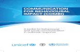 COMMUNICATION FOR BEHAVIOURAL IMPACT (COMBI)€¦ · health promotion, risk and outbreak communication and social mobilization 4 Outbreaks and outbreak response strategies 5 What