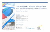 Key Considerations for Public Companies Proxy Season Update slides.pdf · Business Roundtable brought suit in the District Court in the District of Columbia, contesting the validity