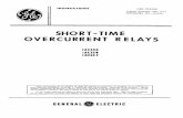 SHORT-TIME OVERCURRENT RELAYS - GE Grid Solutions · 2014-08-01 · INSTRUCTION S GEI—31010E SHORT-TIME INSERT BOOKLET GEH-1753 SUPERSEDES GEI-31010D OVERCURRENT RELAYS IACS5A IAC55B