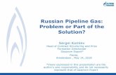 Russian Pipeline Gas: Problem or Part of the Solution?Lithuania (re-export) 0.0 0.0 0.0 -100.0% TOTAL 16.4 15.7 -0.7 -4.3% Despite growing gas demand in 1Q 2018 (+0.9 bcm or +0.5%)