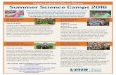 CBNERR Summer Camps 2016 - Virginia Institute of Marine ... Summe… · summer_programs Summer Science Camps 2016 Virginia Institute of Marine Science 1st & 2nd Grade: Sea Squirts