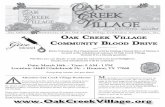 January 2013 - OAK CREEK VILLAGE FEB 2013.pdf · March 12th, 2013 ~ 7:00 PM The Oak Creek Village Newsletter is published and delivered to all of the residents in Oak Creek Village