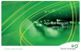 Annual Report - Eesti Energia€¦ · Eesti Energia Annual Report 2010 – 2011 3 Translation of Estonian Original Contents Dear Owner, Investors, Clients and Partners The financial