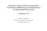 Ultra-thin Carbon Fiber Composites: Constitutive Modeling ...people.sissa.it/~desimone/Conferences/Presentations09/Pellegrino1… · • Average tow cross-sectional area (measured