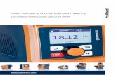 Safe, precise and cost-effective metering · General: Chemical metering up to over 1,000 l/h Potable water treatment: Metering of disinfectants Cooling circuits: Metering of disinfectants