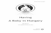 Having A Baby in Hungary - Budapest Moms€¦ · 24/01/2014  · prenatal visits. Your prenatal care will be coordinated by your health visitor (védőnő), the obstetrician at the