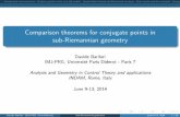 Comparison theorems for conjugate points in sub-Riemannian ...webusers.imj-prg.fr/~davide.barilari/barilarirome.pdf · Comparison theorems for conjugate points in sub-Riemannian geometry