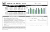 Operating Budget ReportOperating Budget Report April ......Appro ed in April 2012 Capital Budget Reprogramming Status ($ in millions) Approved in April 2012: FROM: TO: CIP0048 Sensitive