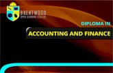 ACCOUNTING AND FINANCE - IFCifconsultants.org/brochures/297ACCOUNTING AND FINANCE...accounting and finance. The course has been specially developed for students with little or no previous
