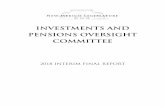 INVESTMENTS AND PENSIONS OVERSIGHT COMMITTEE411 State Capitol Santa Fe, New Mexico 87501 (505) 986-4600 TABLE OF CONTENTS Interim Summary Work Plan and Meeting Schedule Agendas …