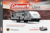 THE FIRST NAME IN CAMPING. THE TRUSTED NAME IN RVS. Light.pdfPleated Night Shades - Living Area and Bedroom Thermoformed Kitchen Countertops Bunk Bed Storage Pockets (select models)