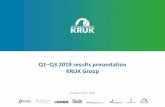 Q1 Q3 2019 results presentation KRUK Group · 2019-10-31 · 9 (plnm) q1-q3 2019 q1-q3 2018 yoy 2018 expenditure on debt portfolios 0.0 266.8 n/a 268.3 recoveries 128 87.9 +46% 126.0