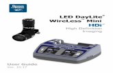 LED DayLite WireLess Mini - Designs For Vision, Inc. · capability to accommodate various line voltages from 100-240 VAC. The li-ion batteries are to be ... To use, slide the filter