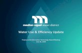 Water Use & Efficiency Update - Moulton Niguel Water District€¦ · Water Use & Efficiency Update Finance and Information Technology Board Meeting July 18, 2018. 0.0% 12.5% 25.0%
