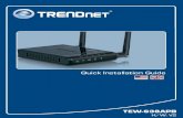 Quick Installation Guide TEW-638APB...Thank you for choosing TRENDnet Note: To connect a wireless computer to the TEW-638APB, refer to Question 1 in the Troubleshooting section. Your