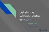 Databinge: Version Control with Git · 1. Sign up for a git account 2. Basic git commands and their equivalent actions in GitKraken: a.git init b.git add c.git commit d.git push e.git