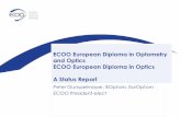 ECOO European Diploma in Optometry and Optics ... - hdoo.hr · WCO Vision and Mission Vision Our Vision is of a world where optometry makes high quality eye health and vision care