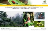 Local Economic Needs and Potentials for Biodiversity ... · The Tropical Forest Foundation. Guatemala Sierra de Lacandón National Park 1990, 202 865 ha, Maya Biosphere Reserve Fundación