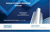 Avenue of Capital Raising for Startups 2015/Avenue of... · 2015-07-09 · Avenues of Capital raising for startups SEBI has taken various steps in the recent past to enable Start-ups