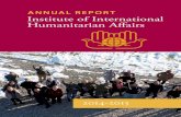 AnnuAl RepoRt Institute of International Humanitarian Affairs€¦ · The Institute of International Humanitarian Affairs was founded at Fordham University in 2001 to act as a bridge