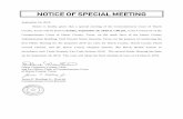NOTICE OF SPECIAL MEETING · 2019-09-20 · NOTICE OF SPECIAL MEETING September 16, 2019 Notice is hereby given that a special meeting of the Commissioners Court of Harris County,
