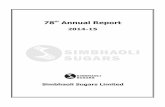 Final Annual Report 2014 15 - Simbhaoli Sugars Limitedsimbhaolisugars.com/pdfs/Annual_Report-2014-2015.pdf · 1 NOTICE Notice is hereby given that the 78th Annual General Meeting