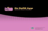 Rx Refill App - VA Mobile | VA Mobilecredentials. US Department of Veterans Affairs Rx Refill App | uick Start Guide - 3 - Getting to know the screen When you log into the Rx Refill