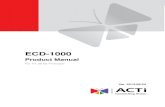 ECD-1000 - santronic.ch · ECD-1000 Product Manual 4 About This Manual Target Audience This manual is intended for System Administrators who are responsible for installing and setting