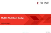 XTP043 - ML605 MultiBoot Design · XTP043 - ML605 MultiBoot Design Author: Xilinx, Inc. Subject: The MultiBoot design shows the reloading of MultiBoot A or B designs Keywords "ML605,