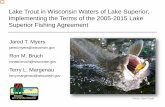 Lake Trout in Wisconsin Waters of Lake Superior; Implementing …dnr.wi.gov/topic/fishing/documents/lakesuperior/LakeTroutEmergenc… · The emergency rule f對rom the previous fishing