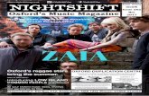 “Nothing beats reggae in the sunshine, they were meant for ...nightshiftmag.co.uk/2017/may.pdf · that is Oxford’s leading reggae band, Zaia. It’s a task that brings myriad