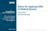Rubric for Applying CVSS to Medical Devices · § The rubric is structured as a series of questions at various decision points for each vector element, and includes – Customized,