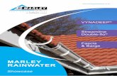 MARLEY RAINWATER - AutoSpec · Manufactured from an unplasticised polyvinyl chloride (uPVC), Marley VYNADEEP® offers a robust, half round gutterline profile with concealed brackets