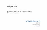 DigiCert Certification Practice Statement V.4Mar 01, 2019  · DigiCert . Certification Practices Statement . DigiCert, Inc. Version 4.17 . March 1, 2019 . 2801 N. Thanksgiving Way