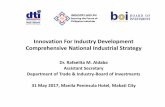 Comprehensive National Industrial Strategy & Inclusive ...industry.gov.ph/wp-content/uploads/2017/05/... · Dr. Rafaelita M. Aldaba Assistant Secretary Department of Trade & Industry-Board