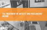 Tax treatment of artists’ and freelancers’ income · – on paper: Form 10 (grant income) and Form 11 (income-generating activity) – Note: If you enter corrections to wage income