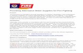 Providing Alternative Water Supplies for Fire Fighting...October 2018 Providing Alternative Water Supplies for Fire Fighting Purpose This document is intended to provide assistance