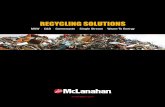 RECYCLING SOLUTIONS - McLanahan · metered flow of material, which enhances the efficiency of the system’s succeeding equipment. ... McLanahan incorporates a fully automated PLC