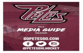 Peterborough Petes 2019 Regular Season Media Guide · 11/1/2019  · Peterborough Petes 2019 Regular Season Media Guide MIKE DUCO Player Development Coach Mike works with the Petes