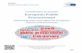 Contribution to Growth:European Public Procurement · 2020-01-15 · area of public procurement during the 7th and 8th legislature and assesses the contribution of current initiatives