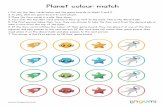 Planet colour sorting - lingumimedia.s3.eu-central-1 ...printable... · star alien rocket astronaut star. Green game board Collect all the green items Blue game board Collect all